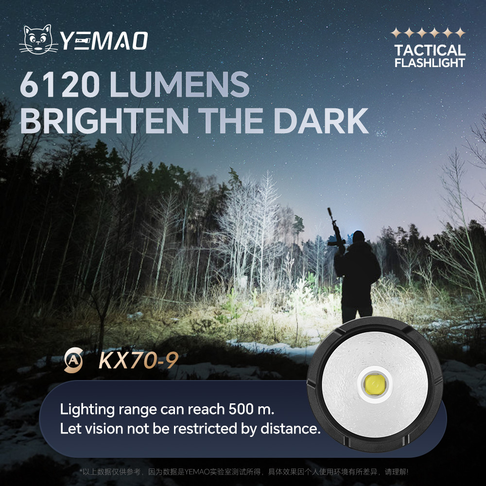 YEMAO-A81 6210LM Flashlight, U - Outdoor Lighting Lowes 评论和价格