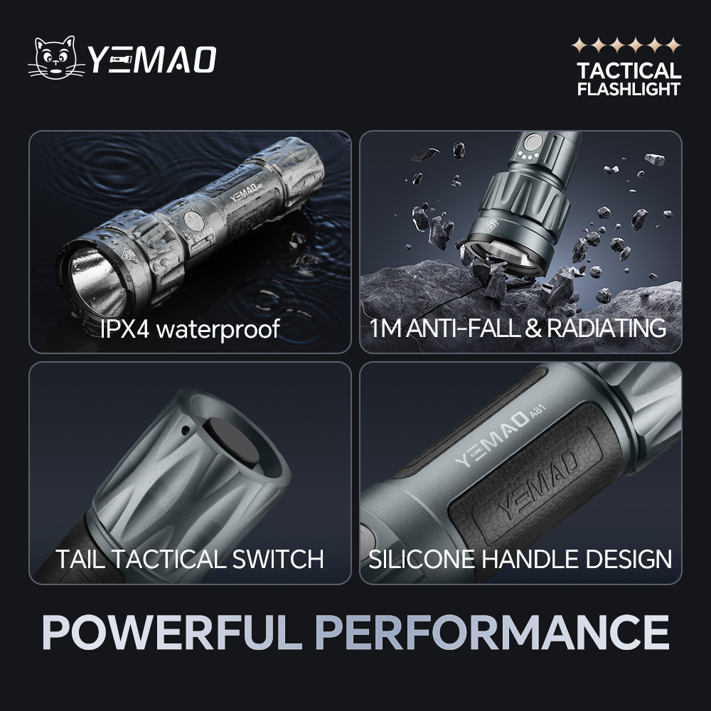 YEMAO-A81 6210LM Flashlight, U - Outdoor Lighting Lowes 评论和价格