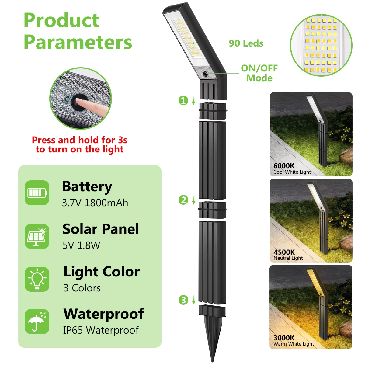 Solar Pathway Lights Outdoor S - Landscape Spike Light 评论和价格
