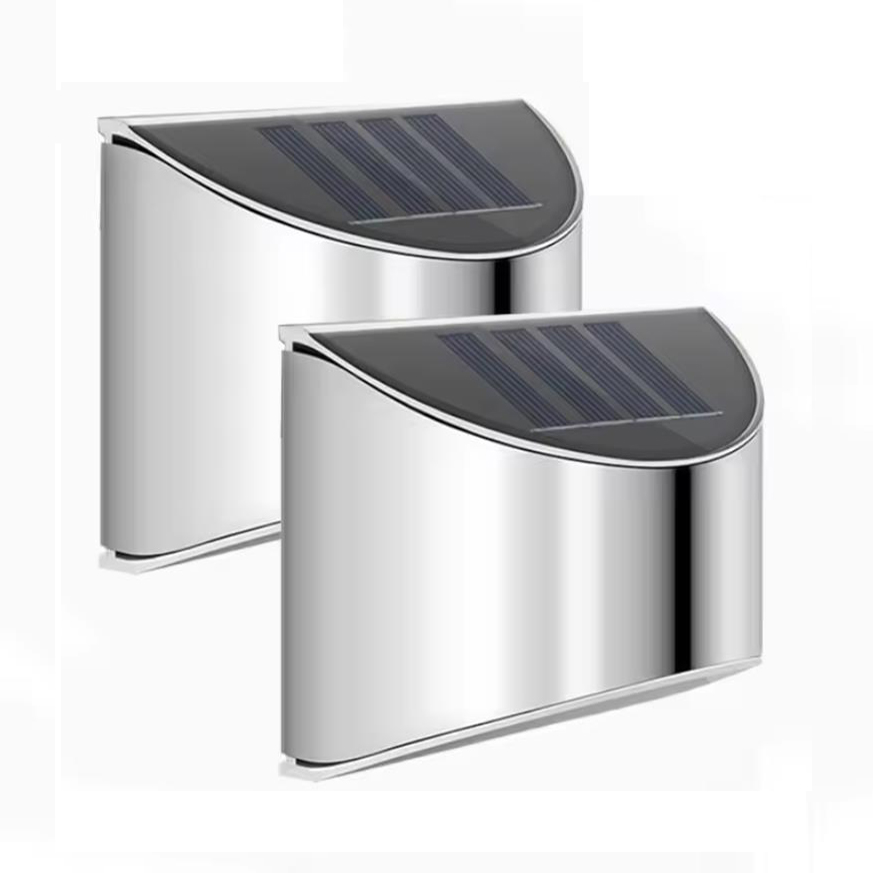2Pcs Solar Garden Light Stainl - Outdoor Lighting Lux 评论和价格