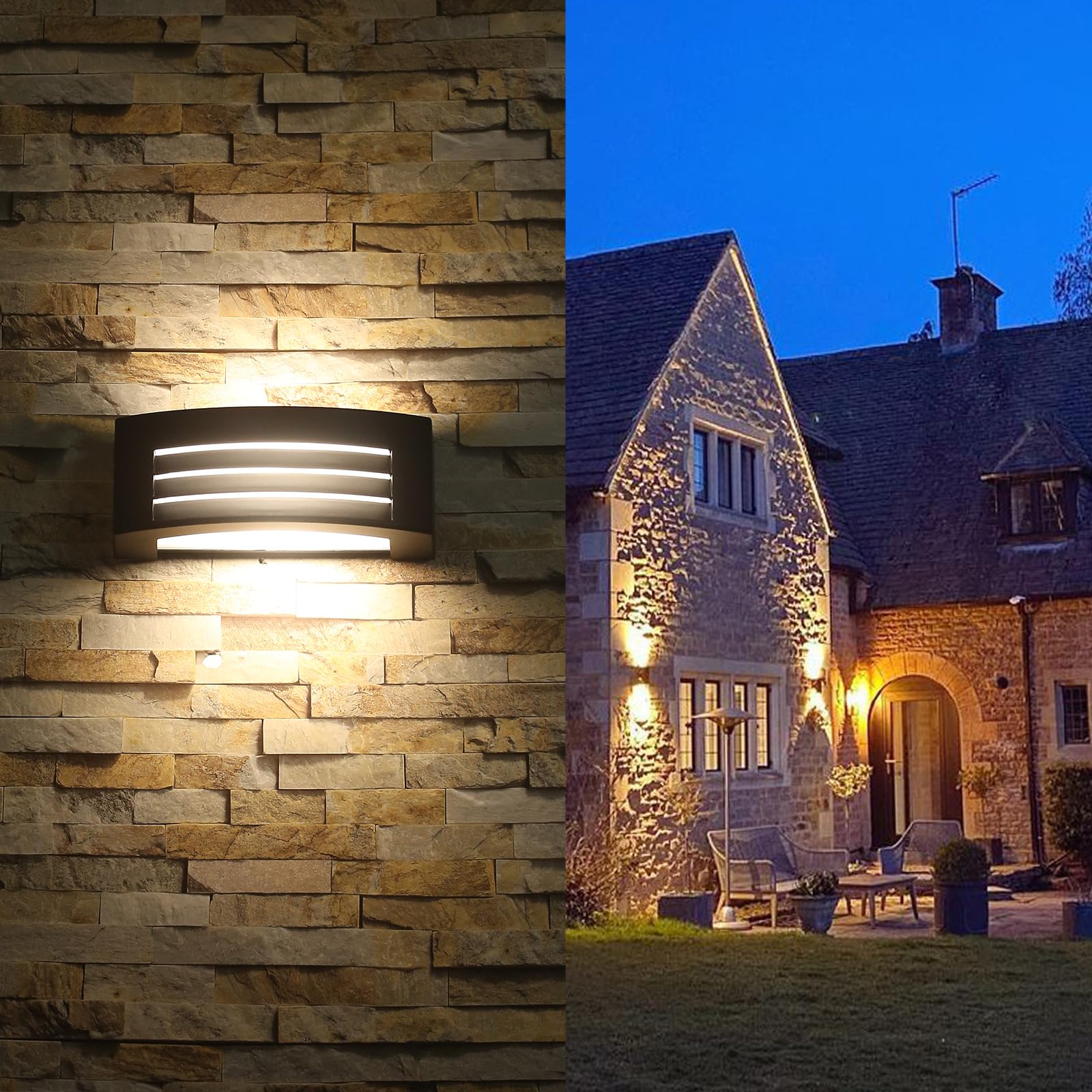 Outdoor Wall Light, Aluminum E - Outdoor Lighting Mains Powered 评论和价格