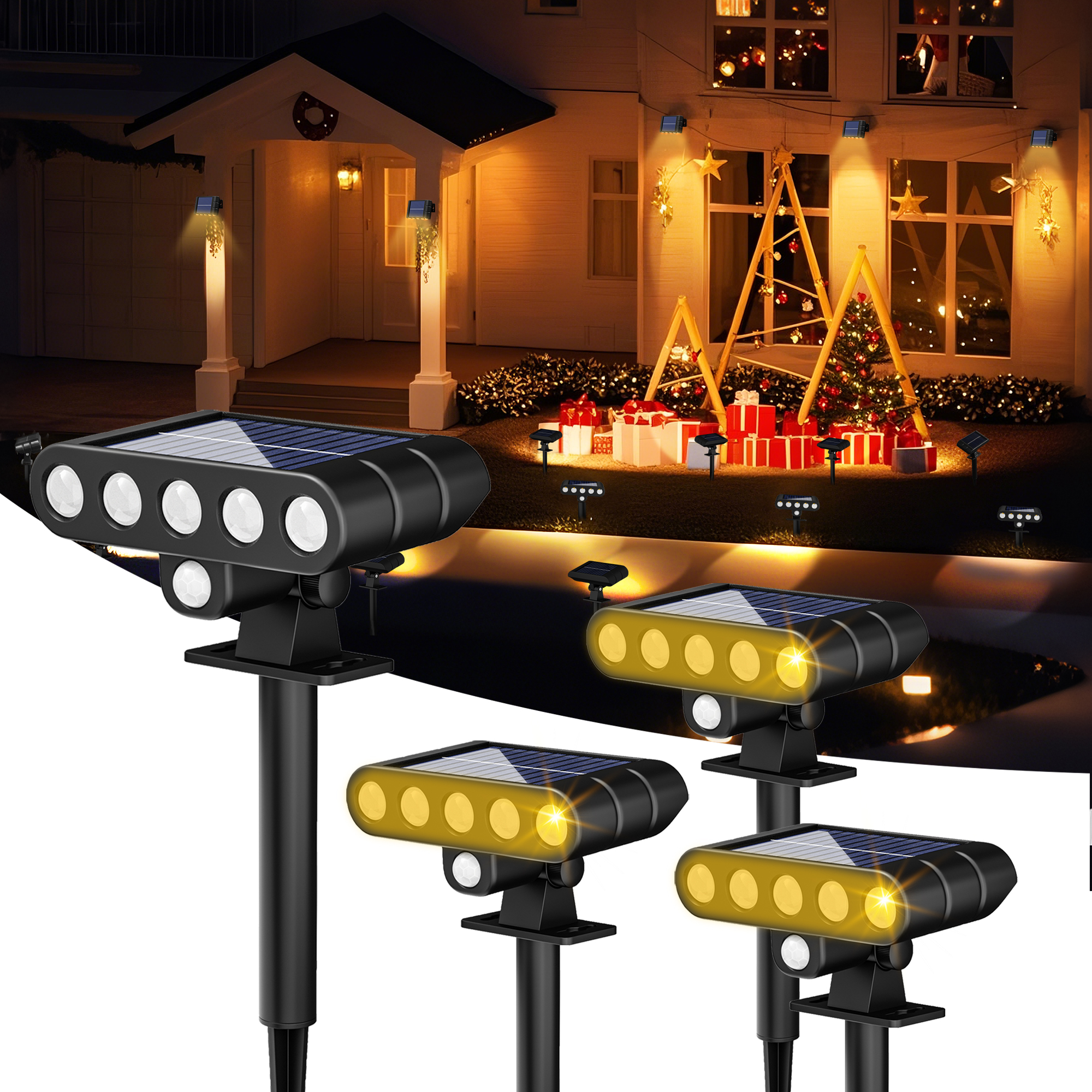 Solar Pathway LED Garden Festi - Landscape Spike Light 评论和价格