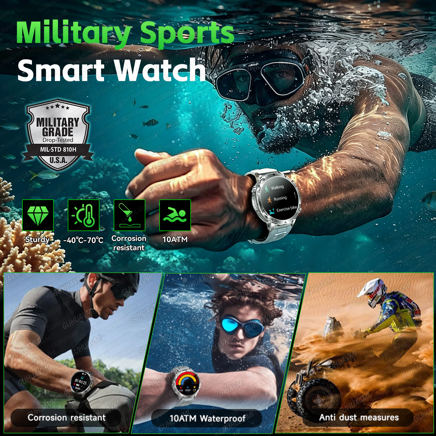 2026 New Military Smart Watch  - Wired Pathway Light 评论和价格
