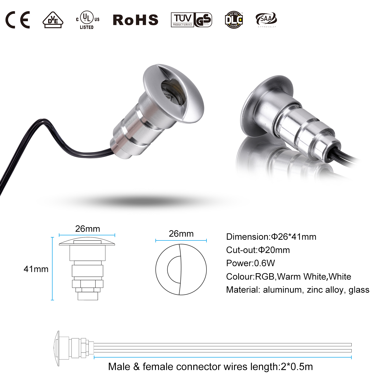 QACA LED Recessed Deck Lights  - Deck Step Light 评论和价格