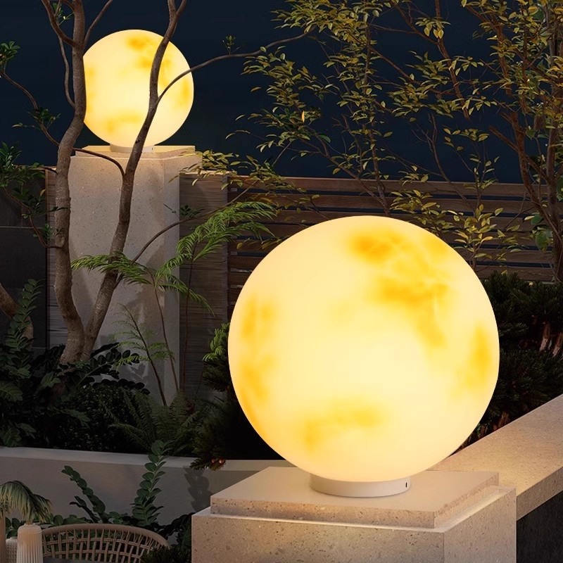 Circle Art Outdoor Light Luxur - Outdoor Lighting Yard Decoration 评论和价格