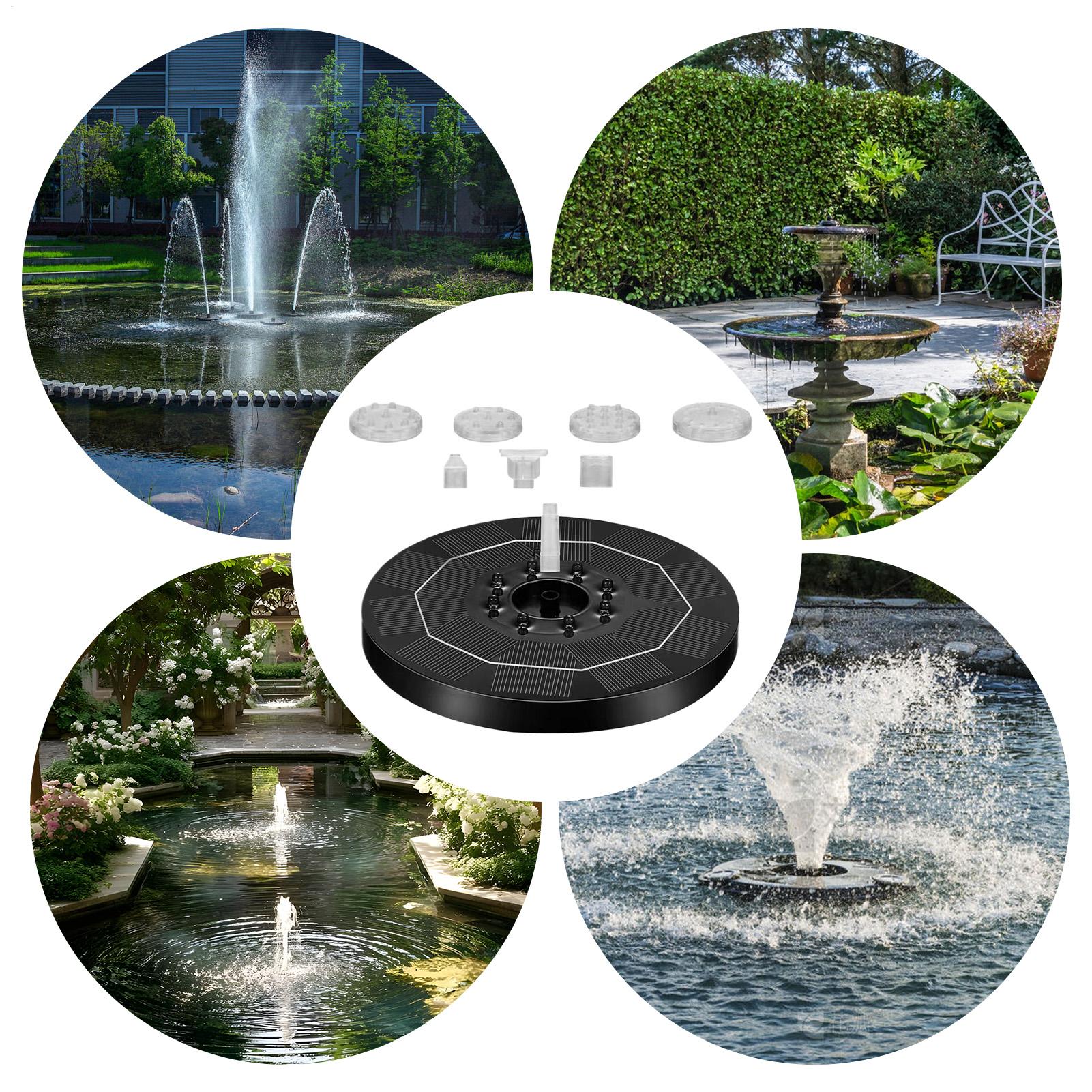 Fountain Pump Solar Adjustable - Outdoor Lighting Yard Decoration 评论和价格