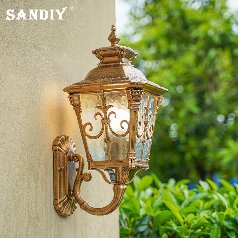 SANDIY Vintage Wall Light Outd - Outdoor Lighting Uk 评论和价格