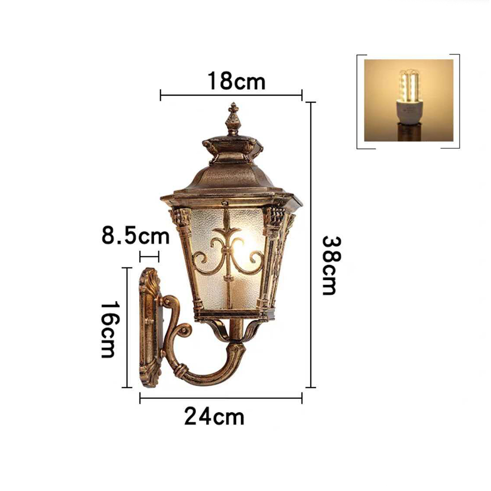 SANDIY Vintage Wall Light Outd - Outdoor Lighting Uk 评论和价格