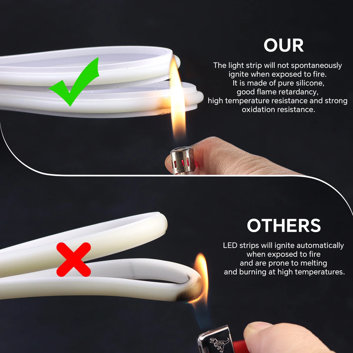 220V Real Silicone Tube Light  - Outdoor Lighting Led Strip 评论和价格