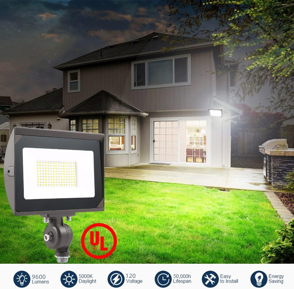 80W Outdoor LED Flood Light, 9 - Outdoor Lighting Waterproof 评论和价格