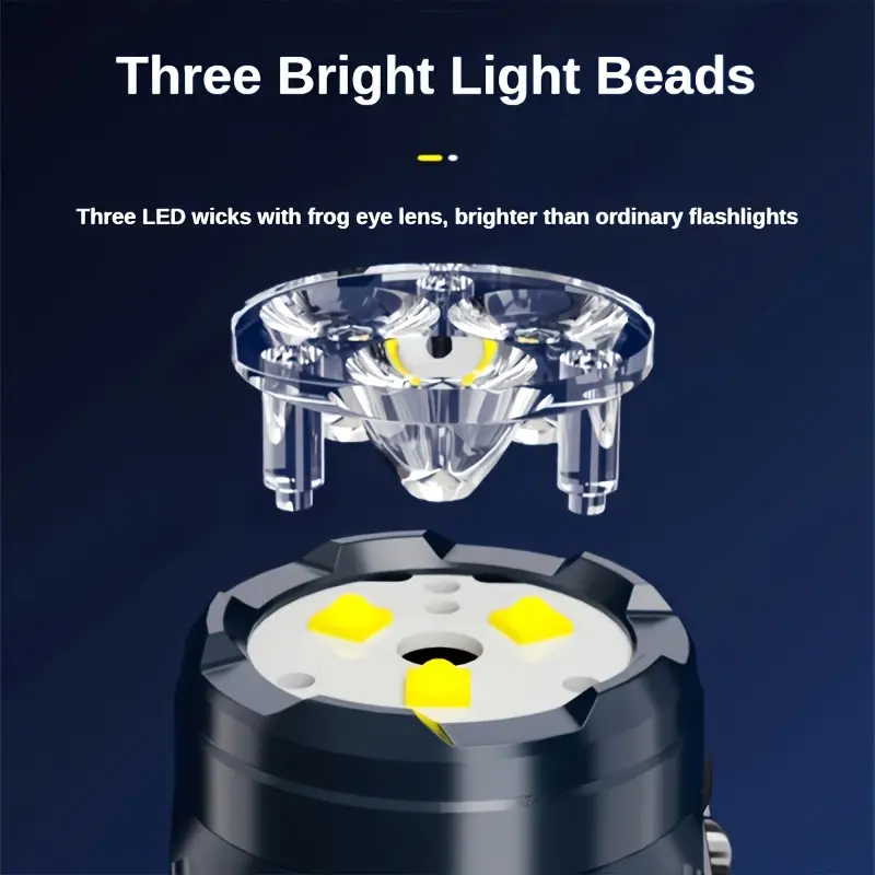 Mini 3LED Flashlight With Pen  - Outdoor Lighting B&Q 评论和价格
