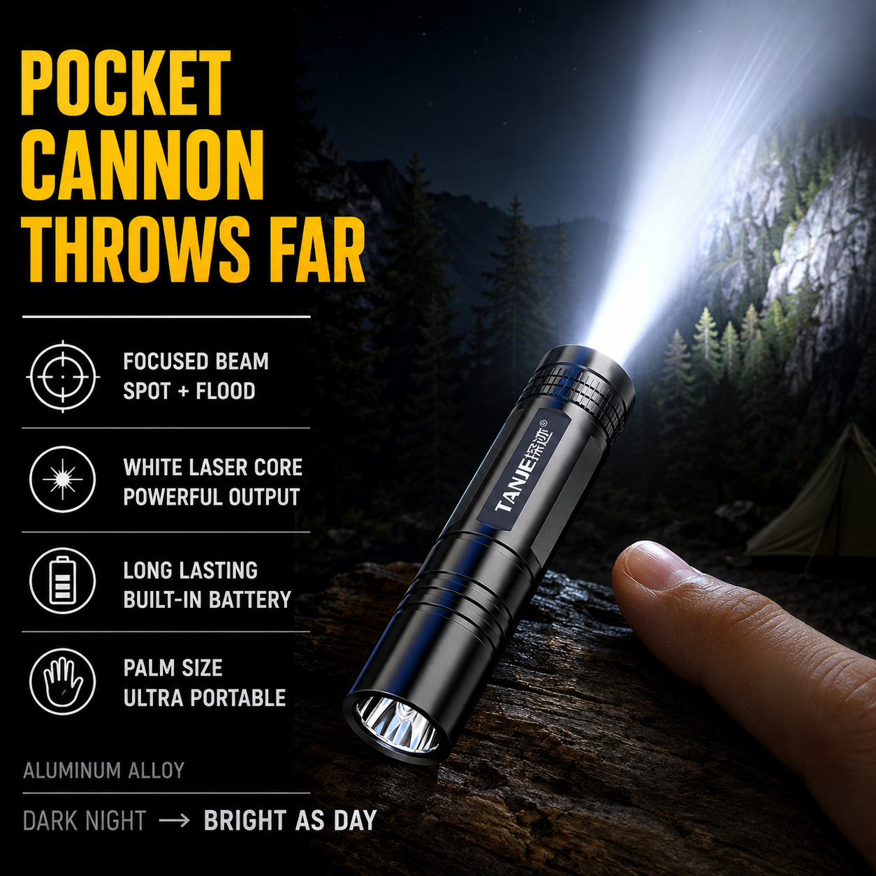 Outdoor Flashlight Small Mini  - Outdoor Lighting B&Q 评论和价格