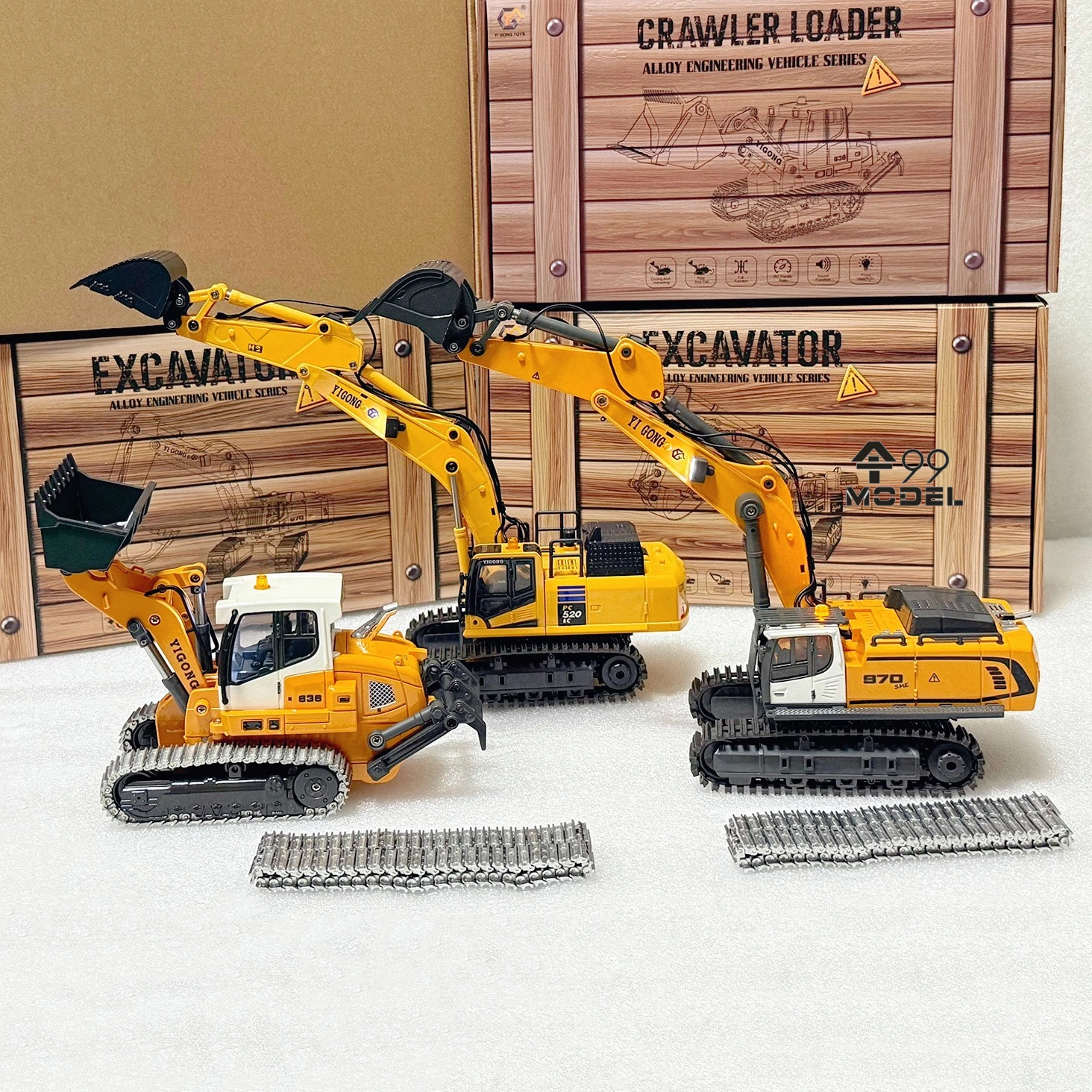 1/50 970 520 Mini RC Excavator - Wired Pathway Light 评论和价格