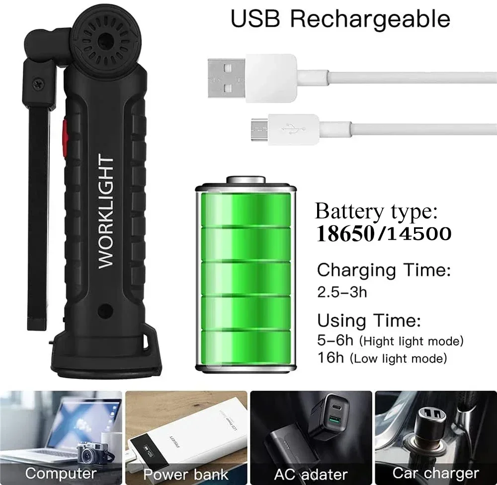 LED COB Flashlight USB Recharg - Outdoor Lighting Lowes 评论和价格
