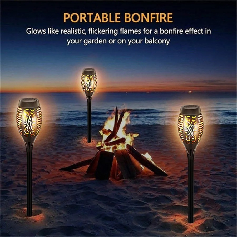 Waterproof Solar Led Flame Tor - Landscape Spike Light 评论和价格