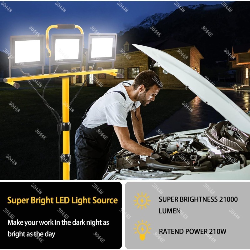 Led work light, portable flood - Outdoor Lighting Mains Powered 评论和价格