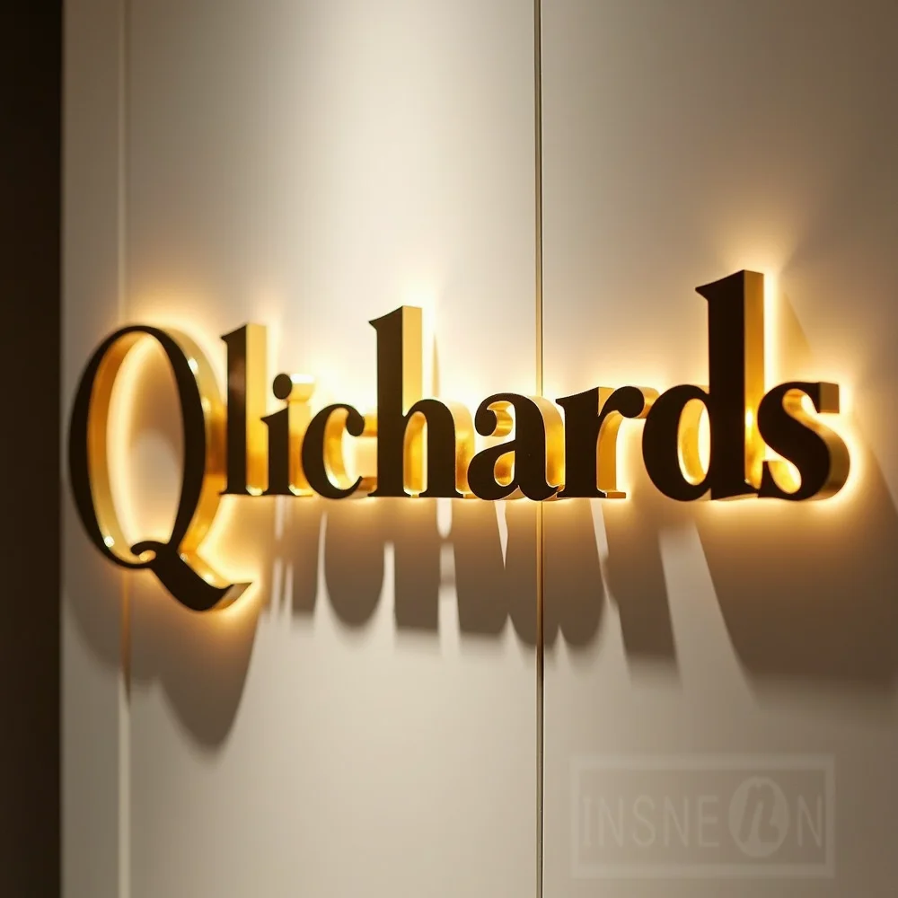 Custom Metal LED Sign Wall Log - Outdoor Lighting Logo 评论和价格