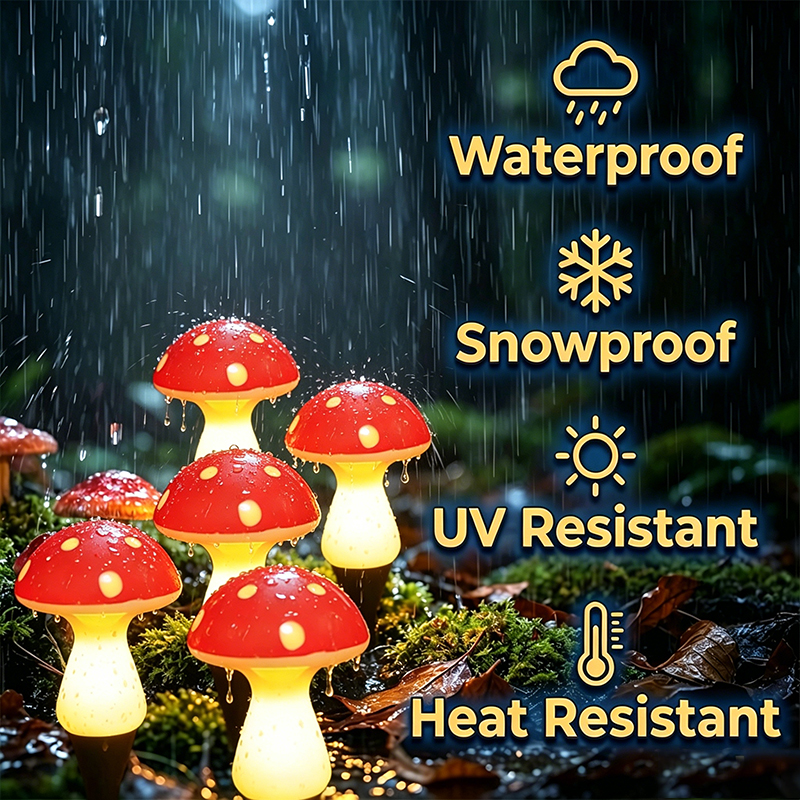Outdoor LED Mushroom Decor Cou - Landscape Spike Light 评论和价格