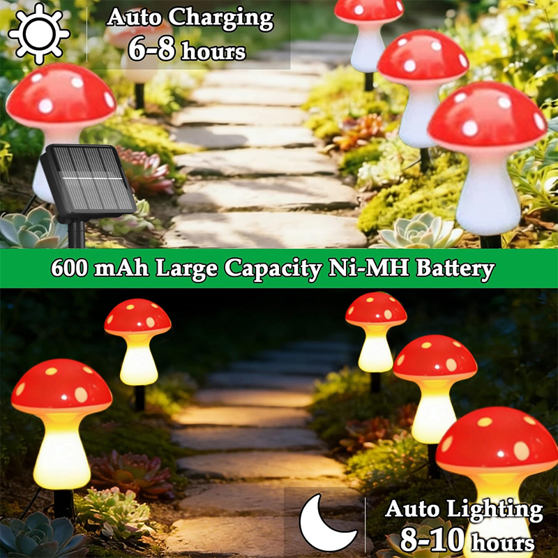 Outdoor LED Mushroom Decor Cou - Landscape Spike Light 评论和价格