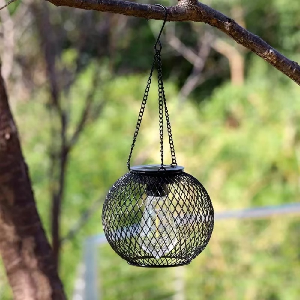 Solar Lantern Iron Art Outdoor - Solar Lantern Hanging 评论和价格